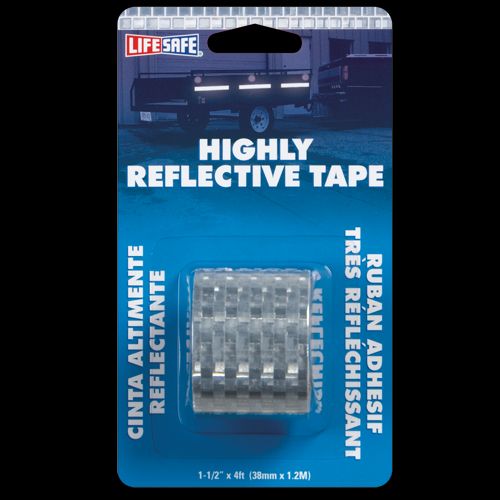 Reflective Tape, Silver, 4 Foot by 1.5 Inch Roll