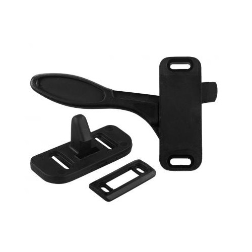 JR Products Screen Door Latch, Black, Left-Hand
