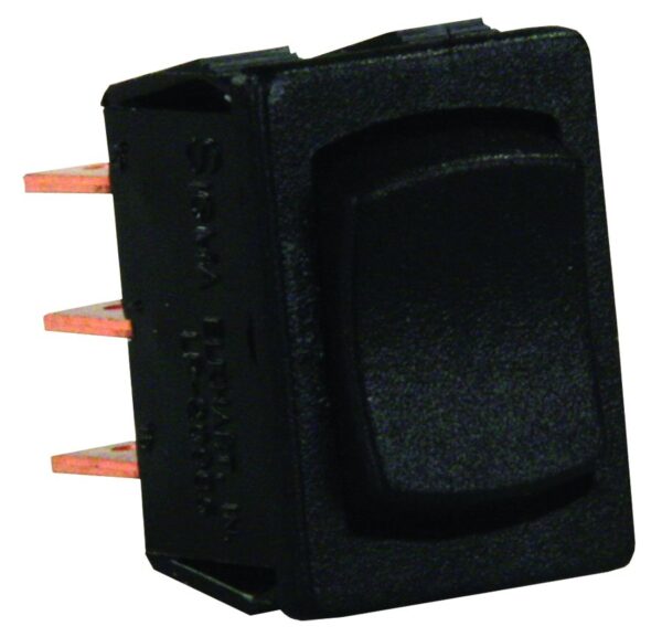JR Products DPDT Rocker Switch, Black