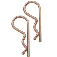 RV Designer Receiver Hitch Pin Clip, 5/8 Inch, Gold, Set of 2