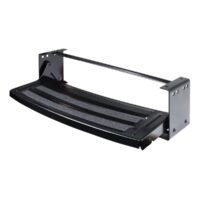 Lippert Manual Entry Step, Single Step, 24" W x 8.25" H, 300 lb Capacity, Black