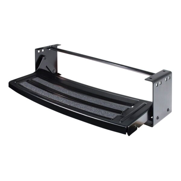 Lippert Manual Entry Step, Single Step, 24" W x 8.25" H, 300 lb Capacity, Black