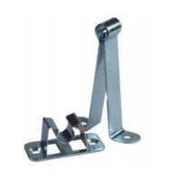 JR Products Silver Door Catch, C-Clip, 3 inch