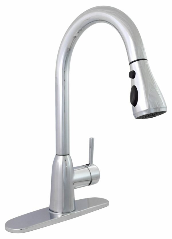 Phoenix Products Kitchen Faucet, High Arc, Chrome Silver, 3 Modes