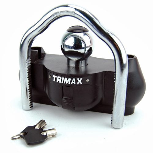 Trimax Trailer Coupler Lock, Ball and Clamp, 1-7/8 to 2-5/16 Inch, Black