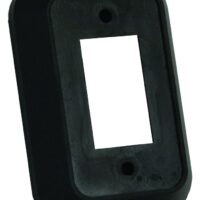 JR Products Single Switch Plate Cover, Black