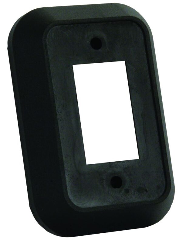 JR Products Single Switch Plate Cover, Black