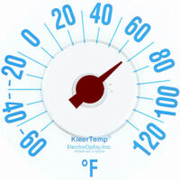Electronic Optix Kleertemp Thermometer, 7 Inch, Clear
