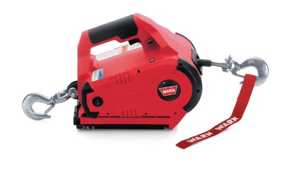 WARN Cordless PullzAll Winch, 1,000 Pounds, 24V, Red
