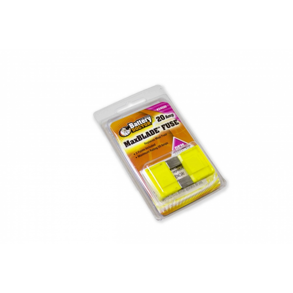 WirthCo Battery Doctor Yellow Blade 20 Amp Maxi Fuse, Pack of 2