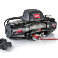 WARN VR EVO 12-S 12,000 lb Electric Winch, Synthetic Line, Fixed Mount, Black