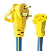 AP Products 12 Inch 30 to 15 Amp Adapter, Yellow