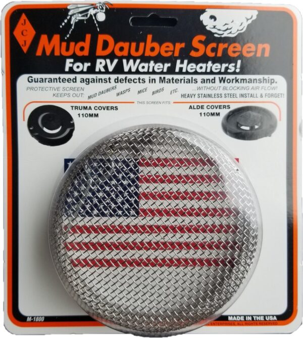 JCJ Enterprises Mud Dauber Screen for Truma and Alde Water Heater Vents