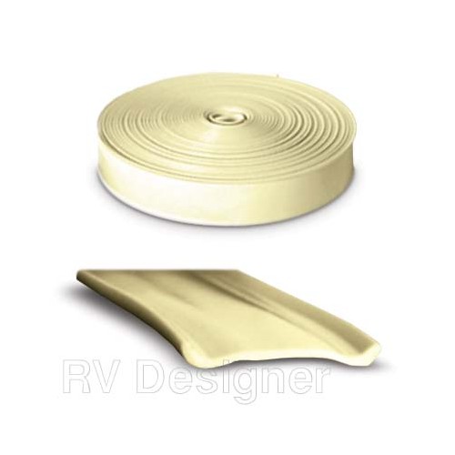 RV Designer Vinyl Trim Molding Insert, 1 Inch, 25 Feet, Beige