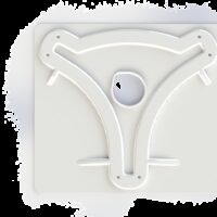 KING Satellite Antenna Mounting Wedge, OA84/OA85 Compatible, White