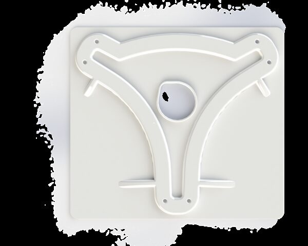 KING Satellite Antenna Mounting Wedge, OA84/OA85 Compatible, White