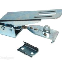 RV Designer Pop Up Camper Latch, Chrome Plated, Silver