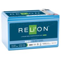 RELiON 12 Volt 12 Ah Lithium Deep Cycle Battery, Cold Weather