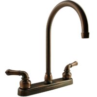 Dura Faucet RV Kitchen Faucet, Oil Rubbed Bronze, 12.5" Spout, 8" Mount