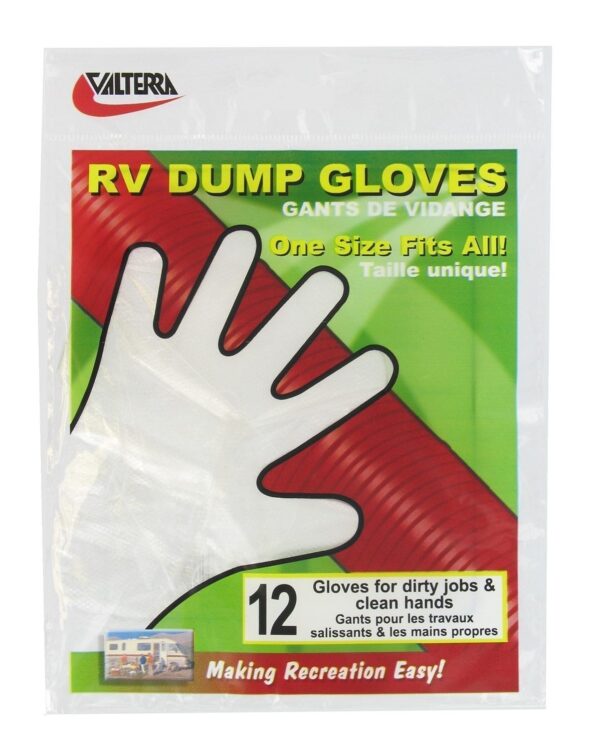 Valterra High Density Polyethylene Disposable Gloves, Pack of 12