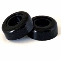 JR Products Door Stop Bumper, Black, Pair