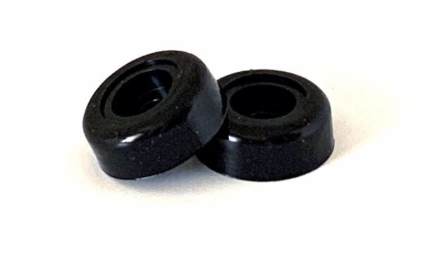 JR Products Door Stop Bumper, Black, Pair