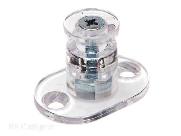 RV Designer Window Shade Hold-Down Retainer, Clear, Set of 2