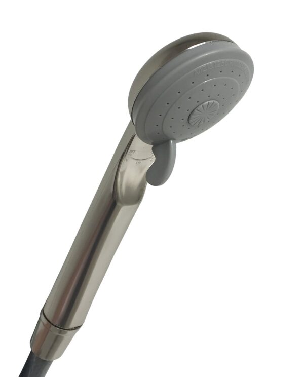 Empire RV Hand-Held Shower Head, Silver, Brushed Nickel, Single-Spray