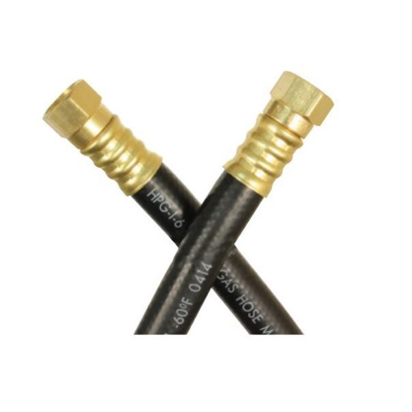 JR Propane Supply Hose 36 inch, 3/8 inch, Female Flare Swivels