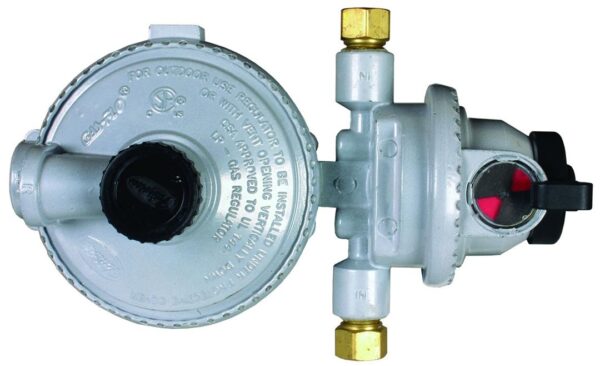 JR Products Auto Changeover Propane Regulator, 2-Stage, 345,000 BTU