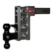 Gen-Y Mega Duty 10,000 lb Hitch Ball Mount, 2" Receiver, 7.5" Drop/Rise, Silver