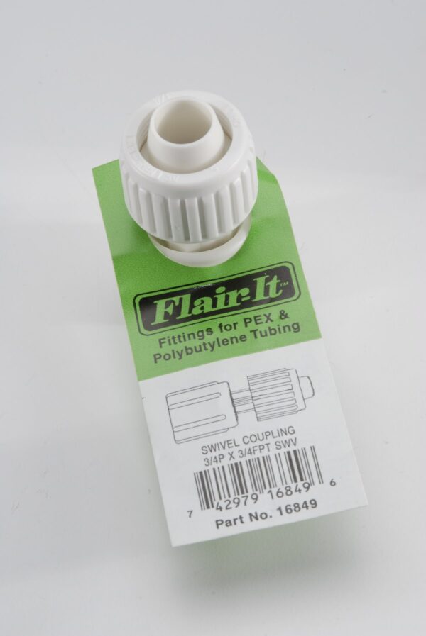 Elkhart Supply 3/4 Inch Compression to Female Swivel Adapter, White