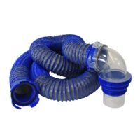 Duraflex 3 Inch Sewer Hose, 30 Feet, Gray, Pliable, Gator Kit
