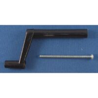 Strybuc 3-3/16 in Roof Vent Crank Handle, Black, with Mounting Screws