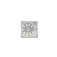 Heng's Manual Roof Vent, 14 x 14 Inch, White Metal, LED Light