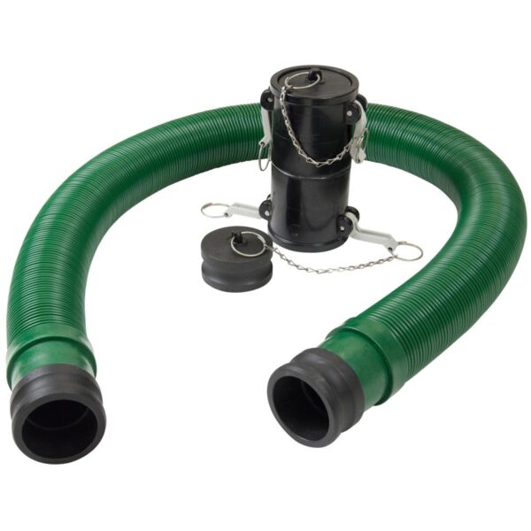 Lippert 20 Foot RV Sewer Hose, 3 Inch Diameter, Vinyl 12 Mil, Green