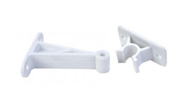 JR Products 3 Inch C-Clip Door Catch, Polar White