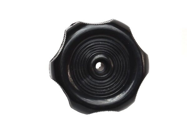 RV Designer Window Crank Knob, Black, 2-1/4 Inch Diameter, 1/2 Inch Shaft