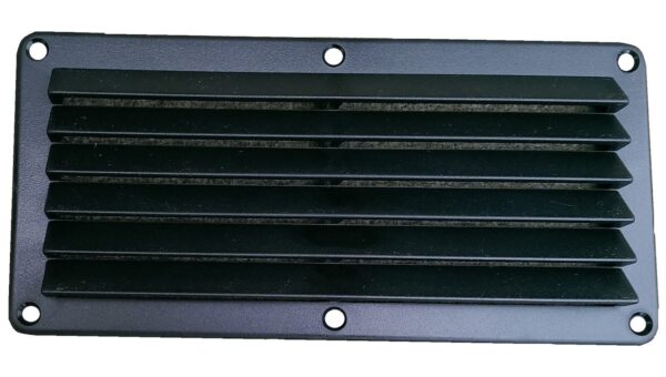 Heng's Rectangular Wall Vent Black 5x10 with Mounting Hardware