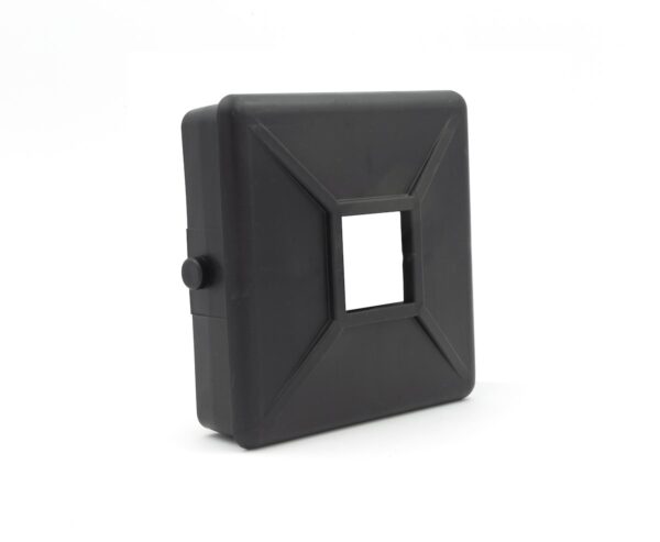 B&B Molders Sewer Hose Carrier Cap, 4 Inch, Black, Square