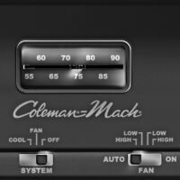 Coleman Mach Wall Thermostat, 12-Volt, Single-Stage Cooling, Analog