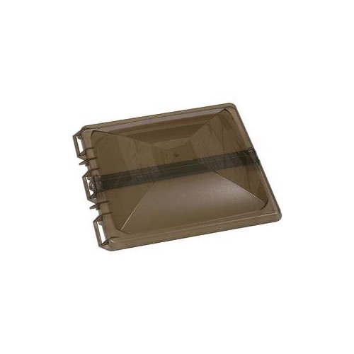 Ventmate Roof Vent Lid 14 x 14 Inch, Jensen Hinges, Smoke