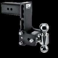 B&W Trailer Hitch Ball Mount 3" Receiver 21,000 lb Dual Ball Black Powder Coated
