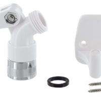 Phoenix Products Single-Position Shower Head Wall Mount, White