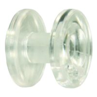 JR Products Window Shade Cord Retainer, Round, Clear Plastic, Set of 2