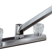 Phoenix Products 8 Inch Kitchen Faucet, Low Arc, Chrome Silver