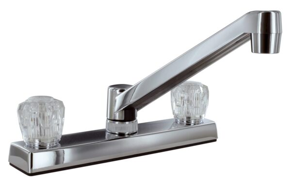 Phoenix Products 8 Inch Kitchen Faucet, Low Arc, Chrome Silver