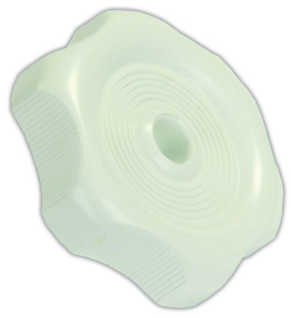 JR Products Round Window Crank Knob, White, 2-3/16 Inch Diameter