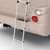 Surco Products Ladder Extension, 48 inches, 3 Steps, Hook-On, Silver