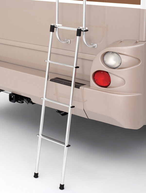 Surco Products Ladder Extension, 48 inches, 3 Steps, Hook-On, Silver